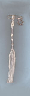 Tassel Bookmark with Star of David and Jobs Tears Bead