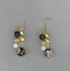 Blackstone, Black Cloisonn, Mother of Pearl Pierced Earrings