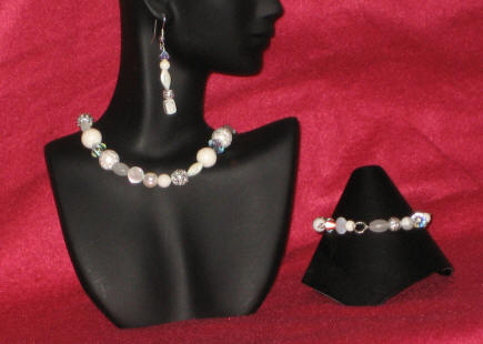 White Howlite & Snow Quartz Princess Length Set 