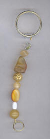 Yellow Aragonite, Amber, Citrine & Jade  Key Sprit