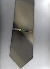 Green Cloisonn, Jasper, Aventurine & Smoky Topaz Tie Sprit