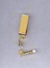 Gold Cloisonn  Gold-plated Clip Bookmark