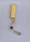 Green Cloisonn  Gold-plated  Clip Bookmark